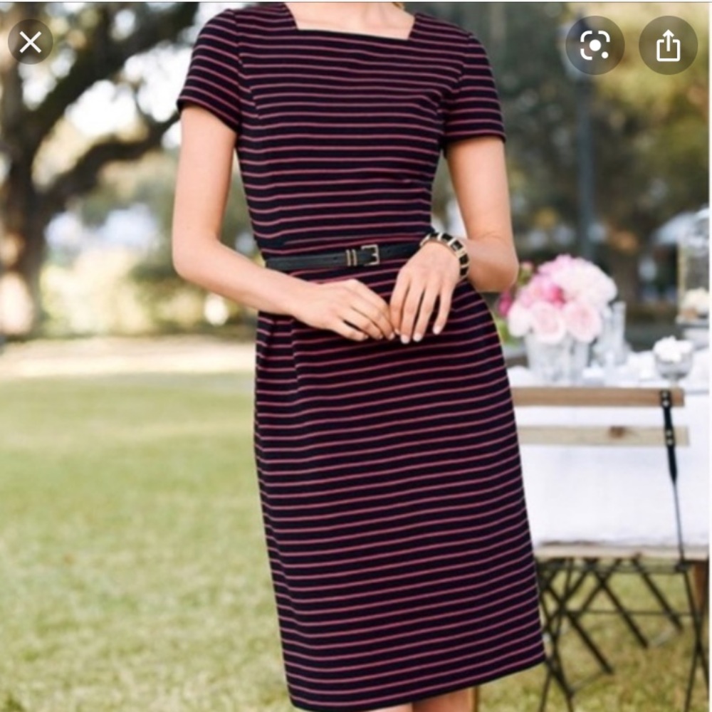Talbots brand new !!!  black and pink dress